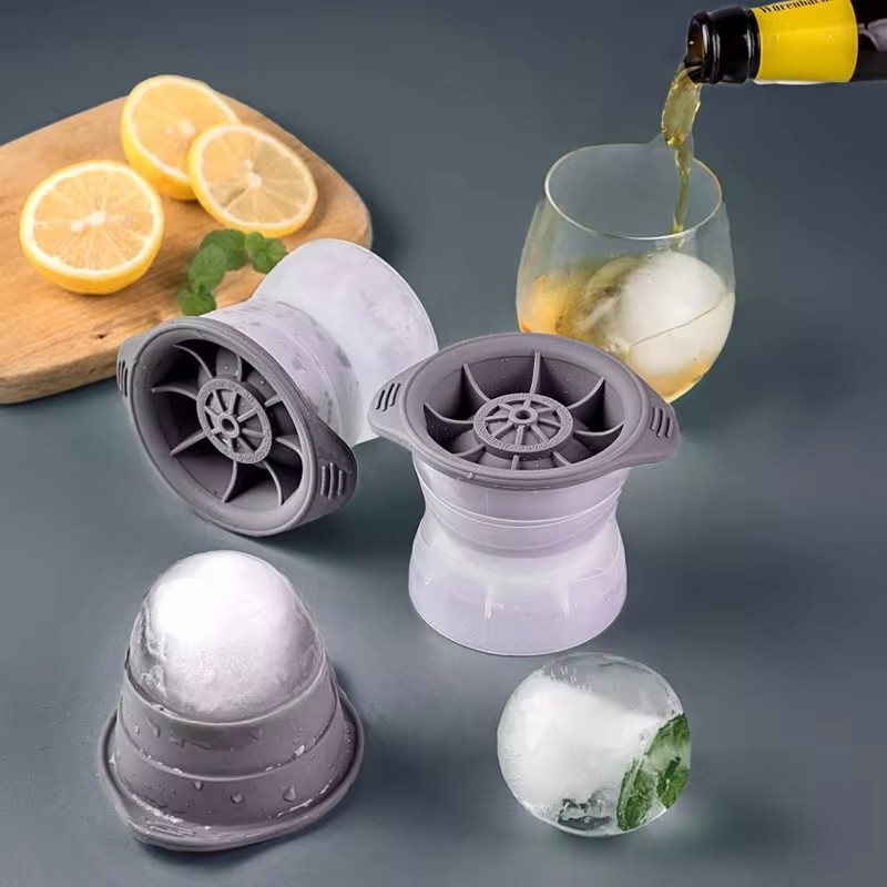 Silicone Mold Tray - 2PCS Silicone Spherical Ice Cube Mold