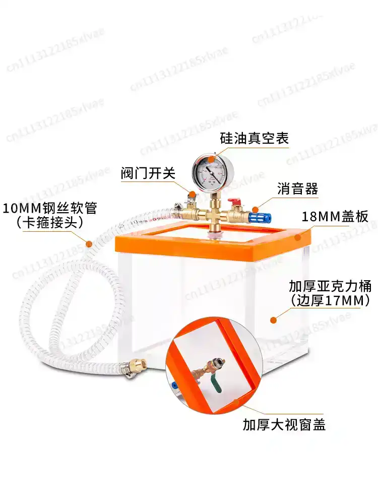 Crafting Resin - Transparent Acrylic Vacuum Degassing Chamber Defoaming