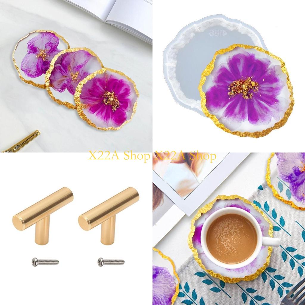 Serving Tray Mold - Unique Agate Coasters Silicone Mold Storage
