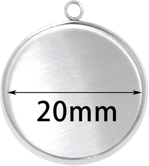 20 Pieces Stainless Steel Roun - Crafting Resin recension och pris