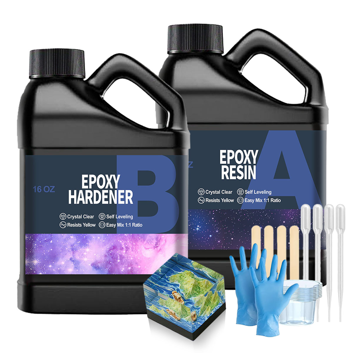 32OZ Clear Epoxy Resin Kit, No - Resin Jewelry Kit recension och pris