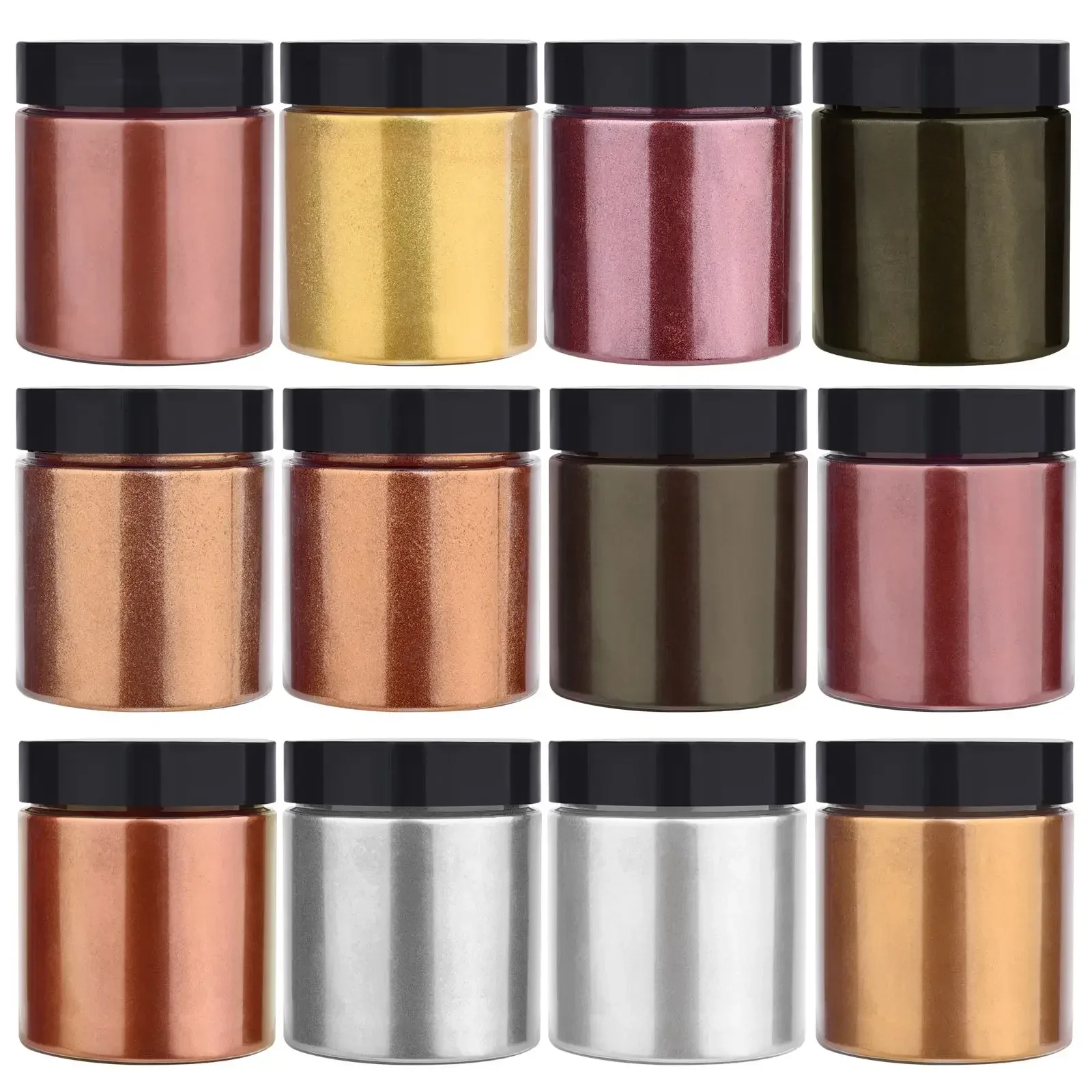 50g/Bottle Metallic Glitter Po - Resin Pigment Set recension och pris