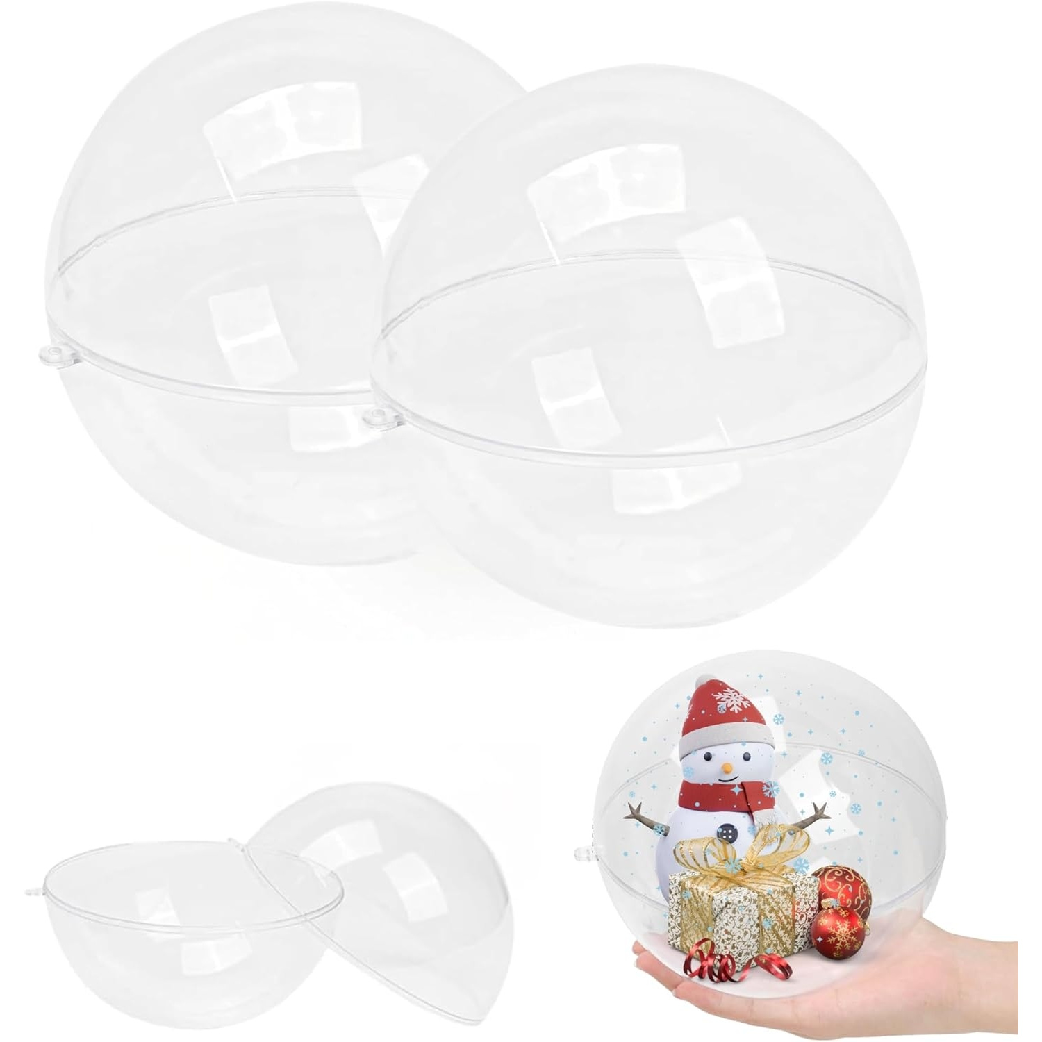 Fillable Clear Ornament Ball,  - Dome Mold Clear recension och pris