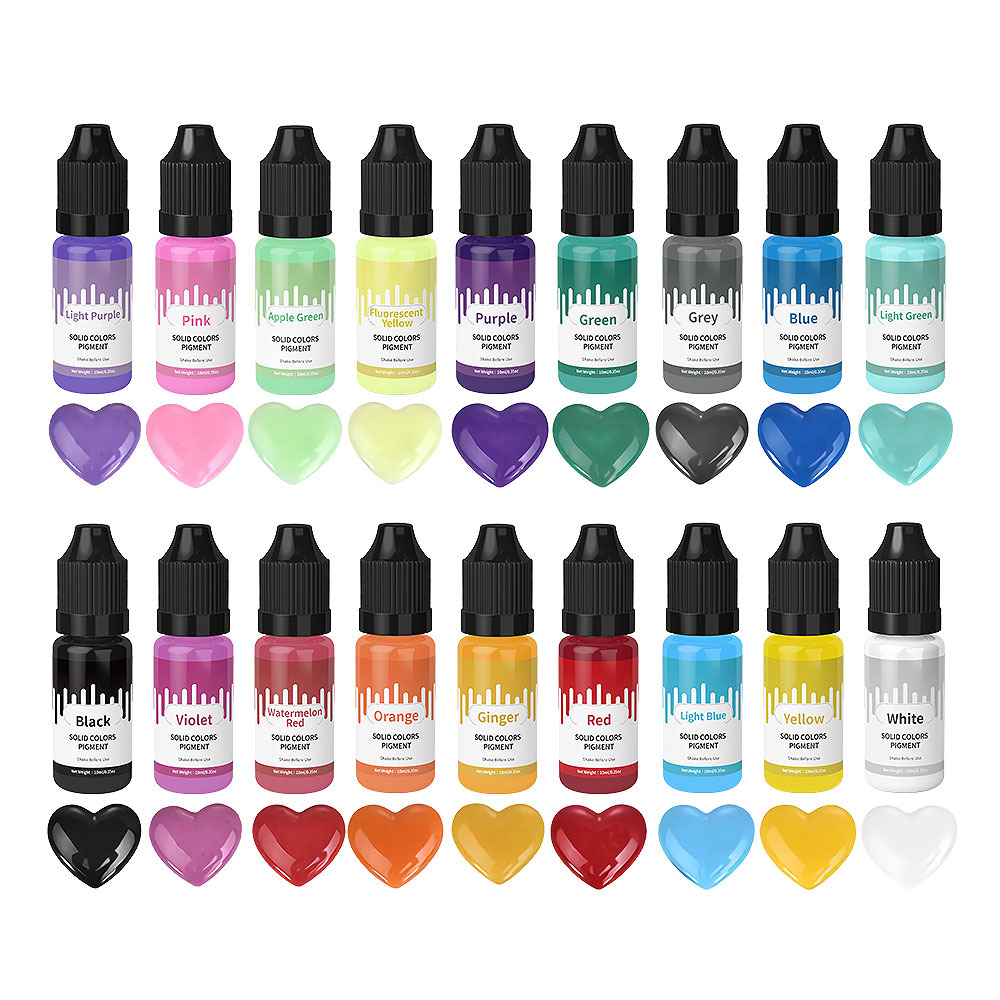 18Colors 10ml Macaron Solid Pa - Resin Pigment Set recension och pris