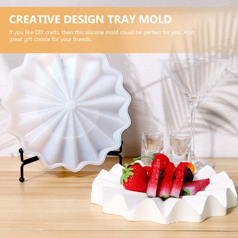 Premium Flexible Silicone Wave - Serving Tray Mold recension och pris
