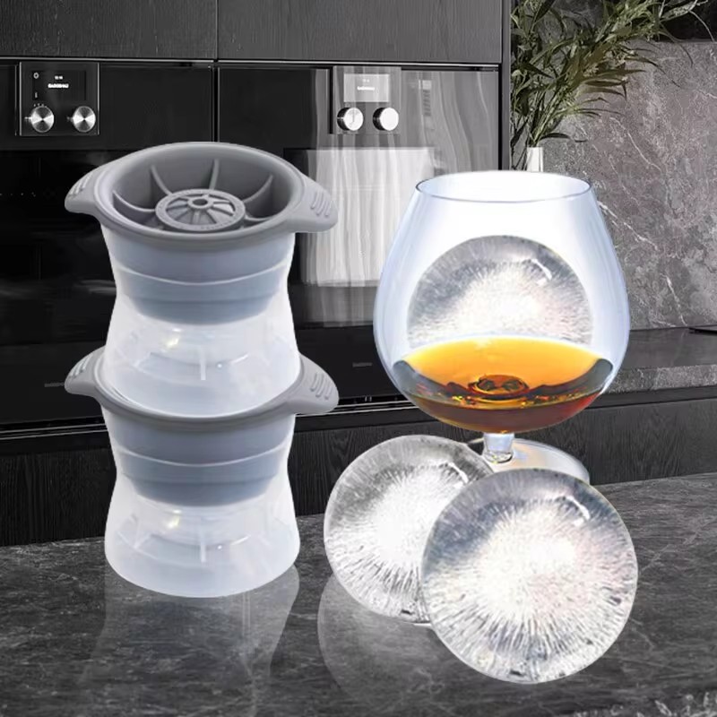 2PCS Silicone Spherical Ice Cu - Silicone Mold Tray recension och pris