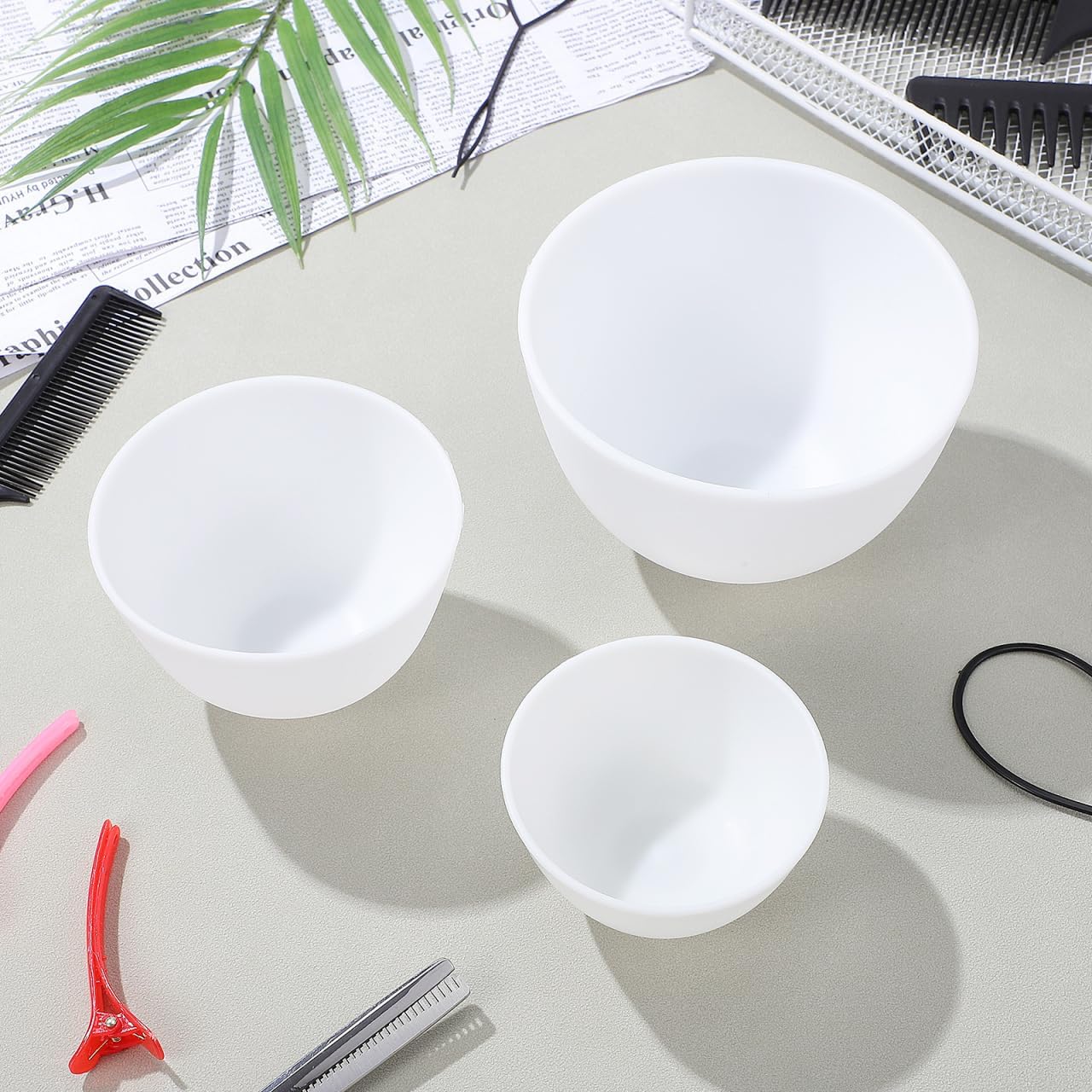 3pcs/set Silicone Bowls White  - Mixing Cup Silicone recension och pris