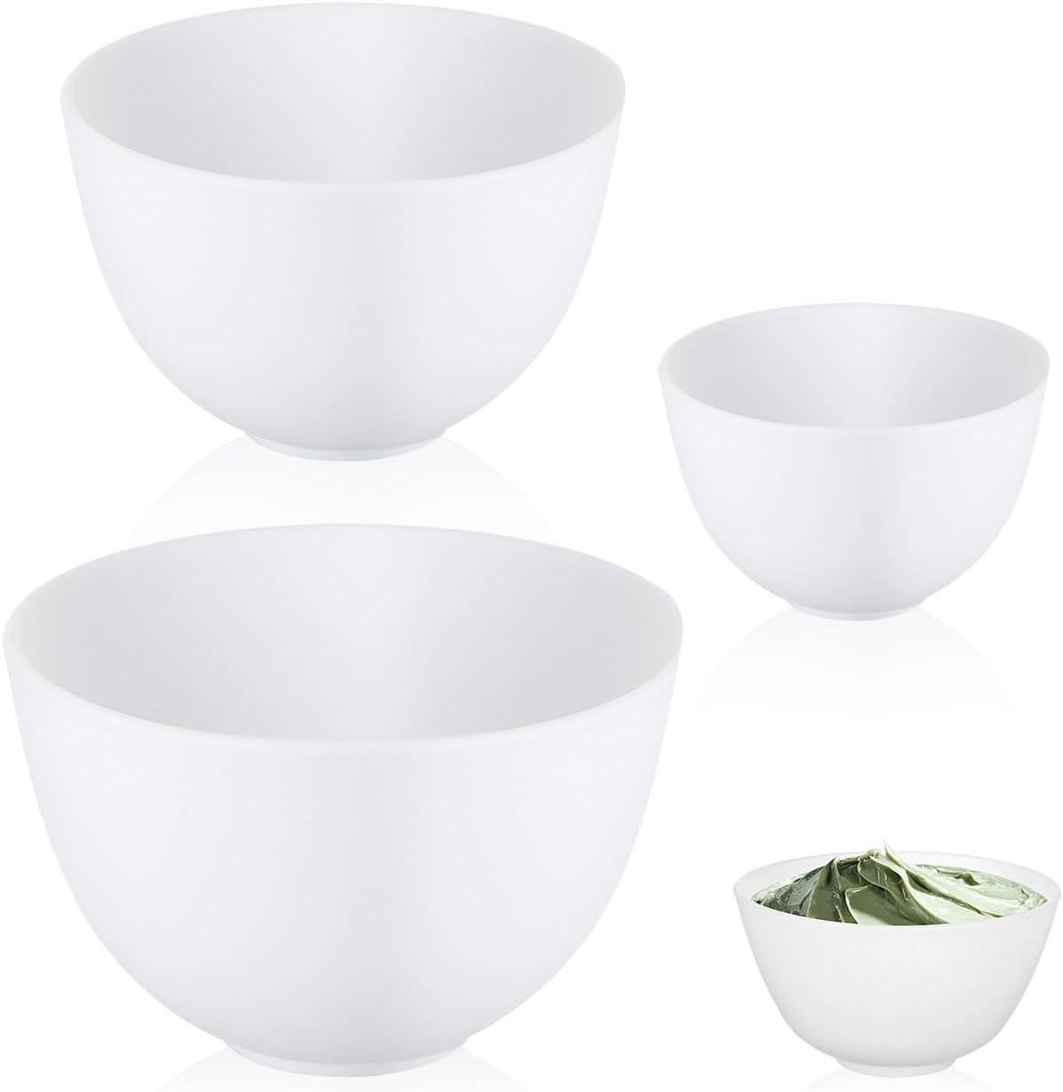 3pcs/set Silicone Bowls White  - Mixing Cup Silicone recension och pris