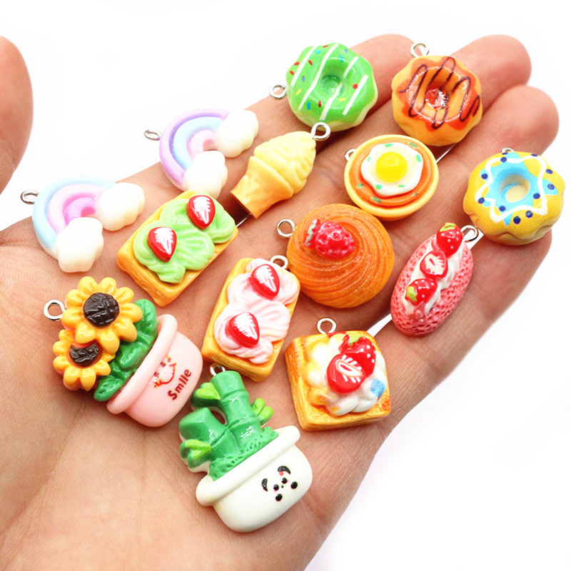 10pcs Mixed Colors Resin Cute  - Flower Preservation Resin recension och pris