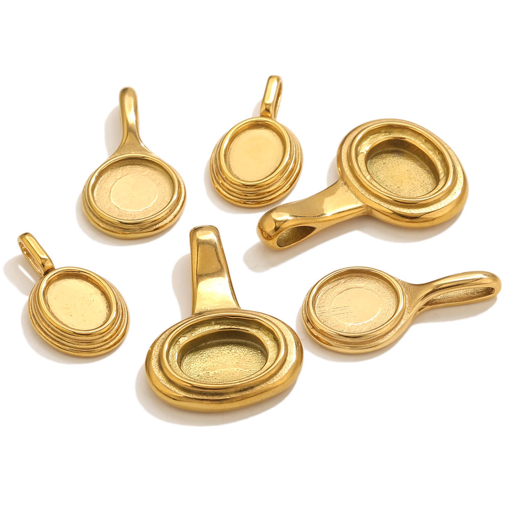 5pcs Stainless Steel Round Ova - Crafting Resin recension och pris