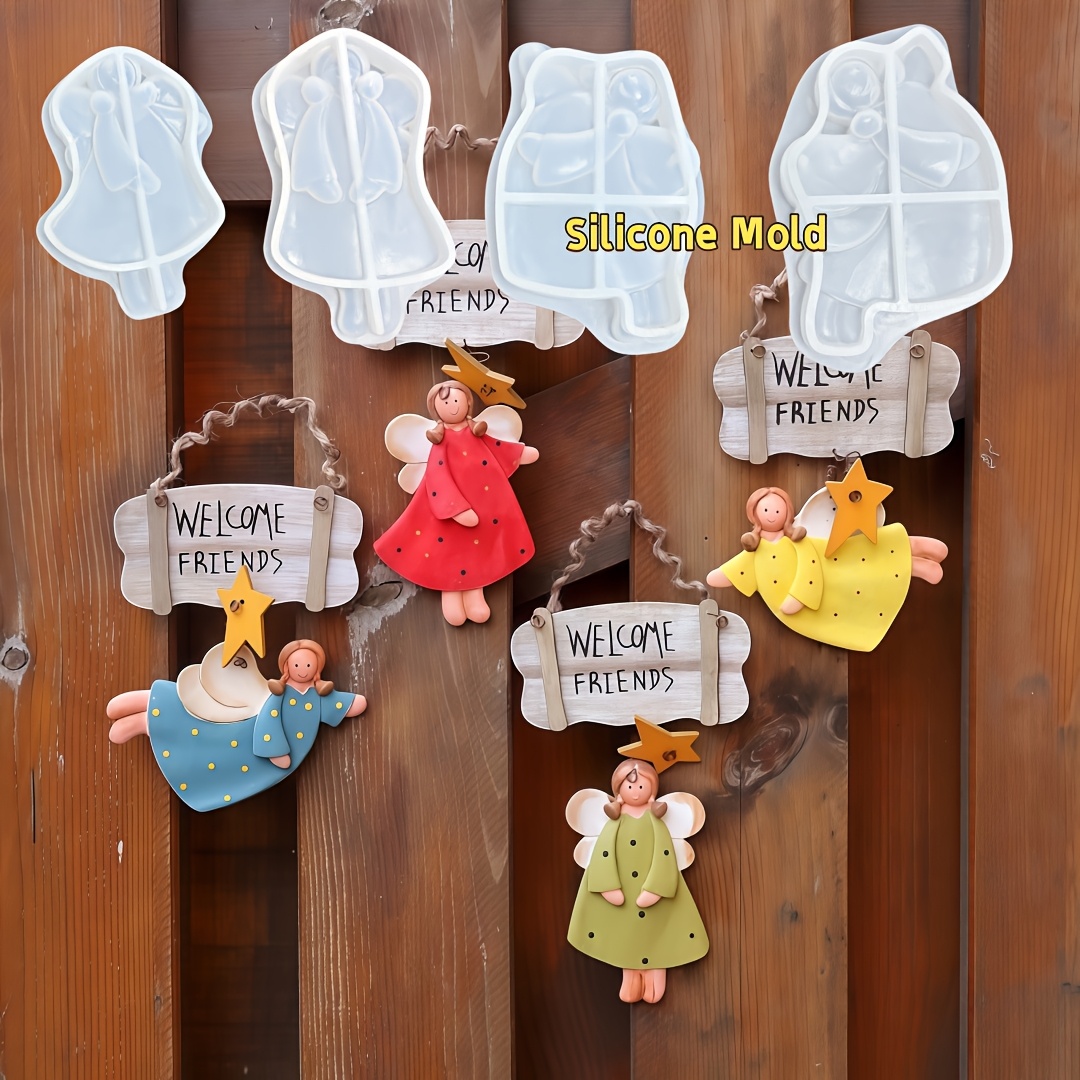 4pcs Angel Pendant Mold, Resin - Resin Craft Ideas recension och pris