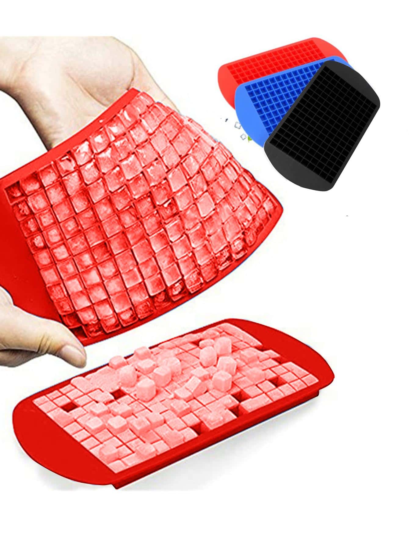 160-Cube Silicone Ice Tray Sma - Silicone Mold Tray recension och pris