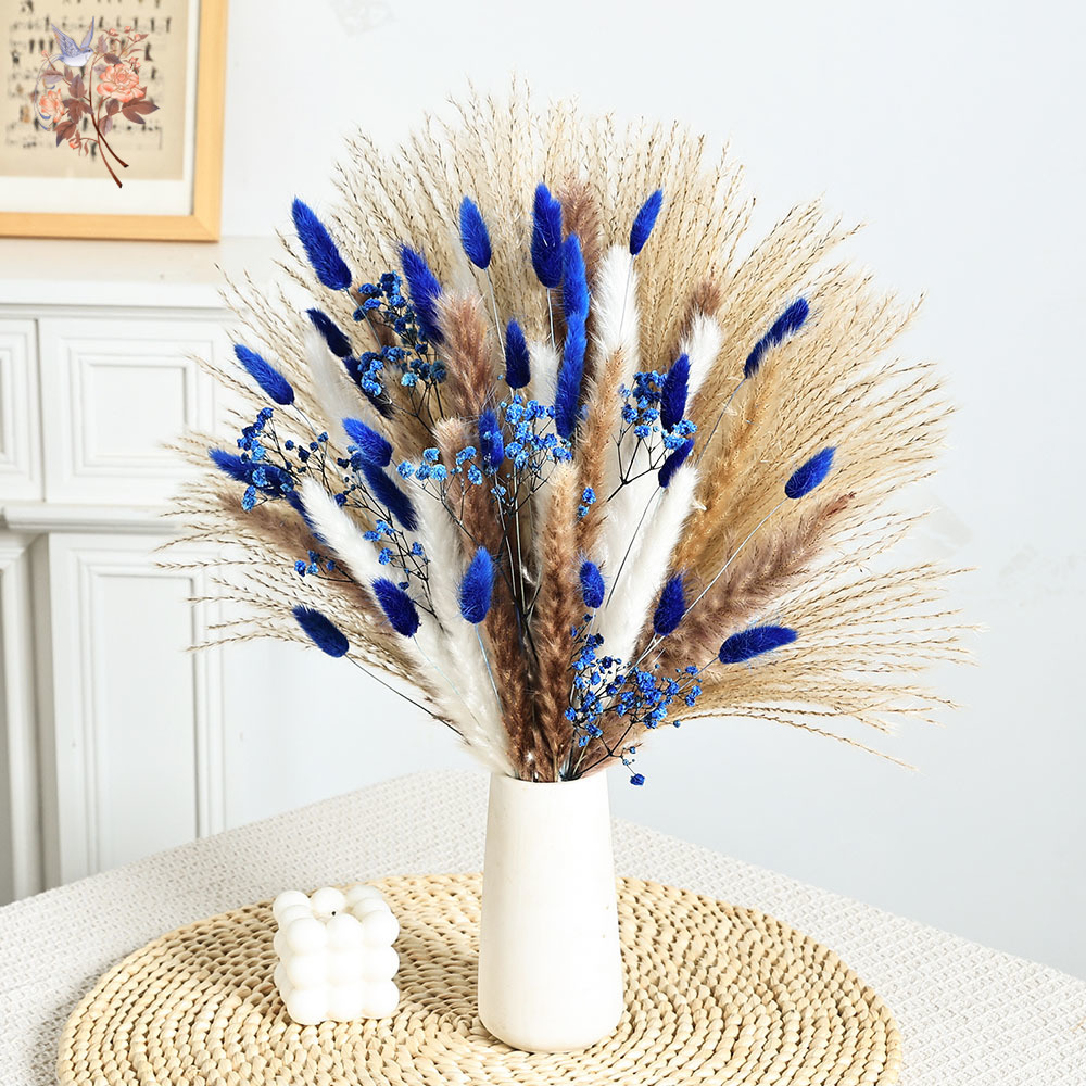 70 Stem Blue Fluffly Rabbit Ta - Dried Flower Bulk recension och pris