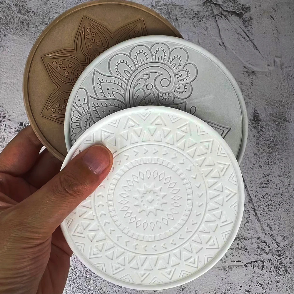 Mandala Round Coaster Resin Si - Coaster Mold Round recension och pris