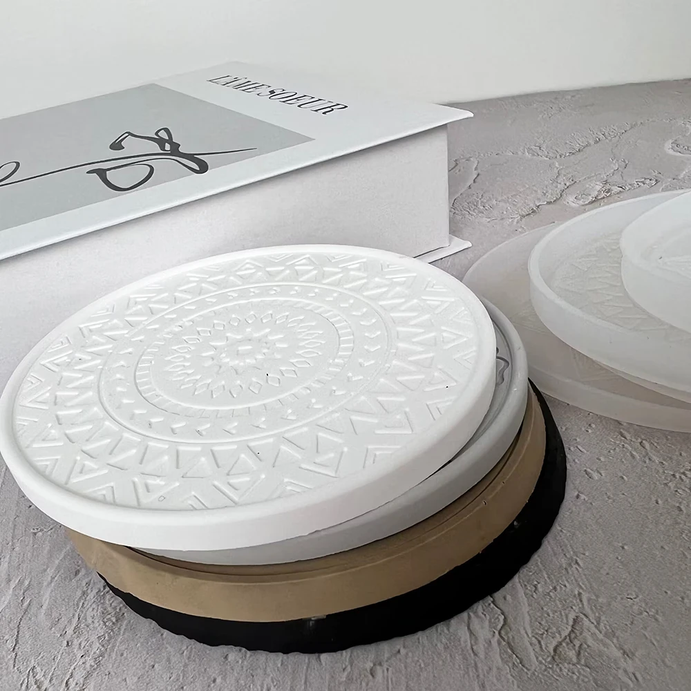 Mandala Round Coaster Resin Si - Coaster Mold Round recension och pris