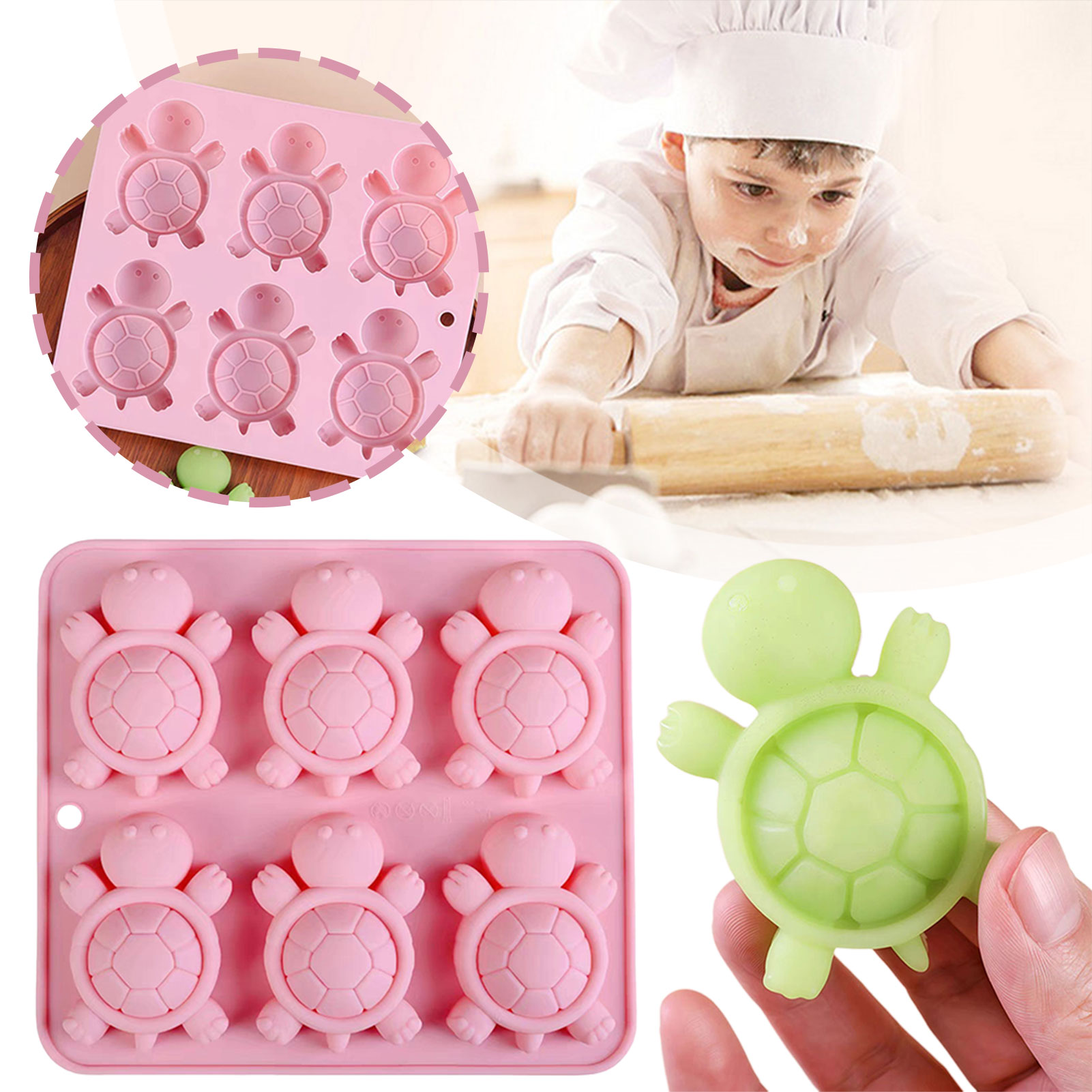 Turtles Ice Tray 3D Tortoises  - Silicone Mold Tray recension och pris