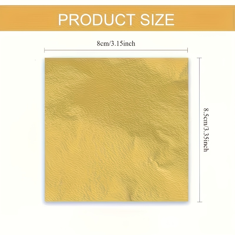 Set of 100Pcs Imitation Gold F - Gold Foil Flakes recension och pris