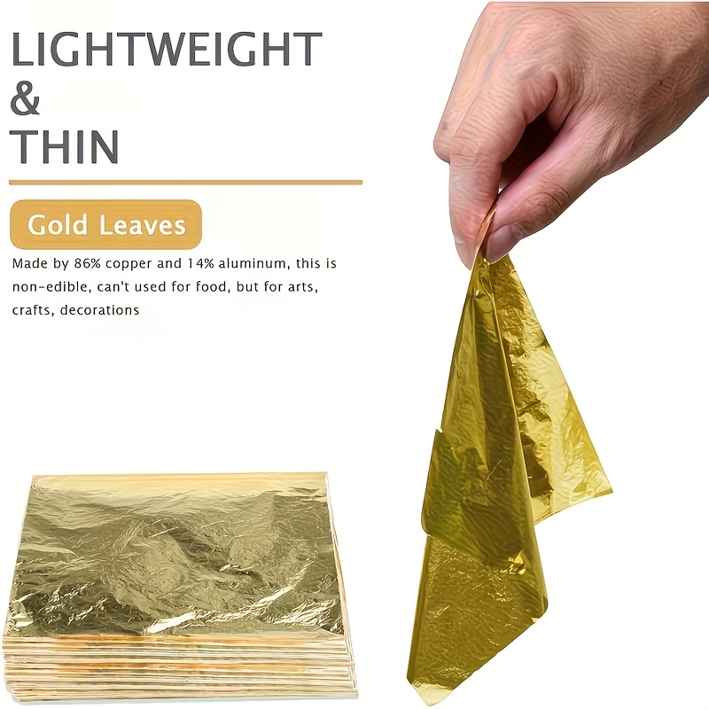 Set of 100Pcs Imitation Gold F - Gold Foil Flakes recension och pris