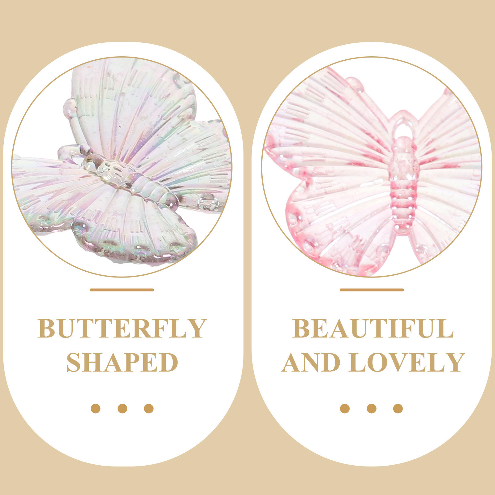 40Pcs Electroplated Butterfly  - Resin Craft Supplies recension och pris