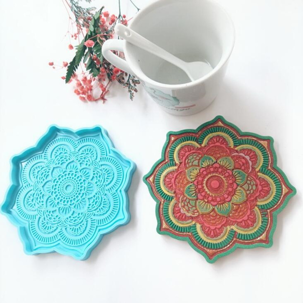 Mandala Coaster Silicone Mold  - Coaster Mold Round recension och pris