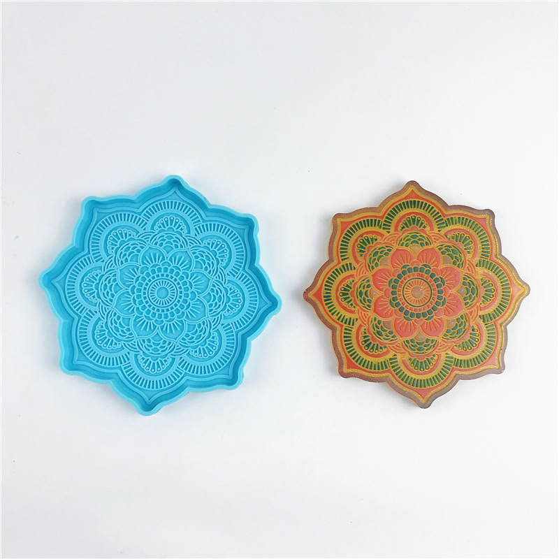 Mandala Coaster Silicone Mold  - Coaster Mold Round recension och pris
