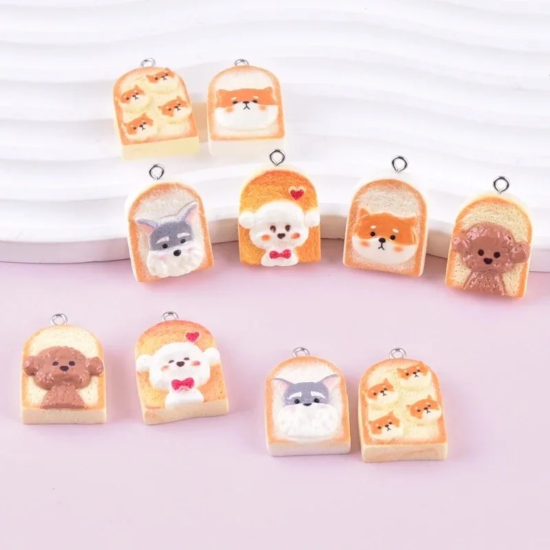 10Pcs Cute Toast Dog Resin Pen - Resin Crafts Diy recension och pris