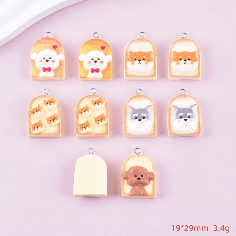 10Pcs Cute Toast Dog Resin Pen - Resin Crafts Diy recension och pris