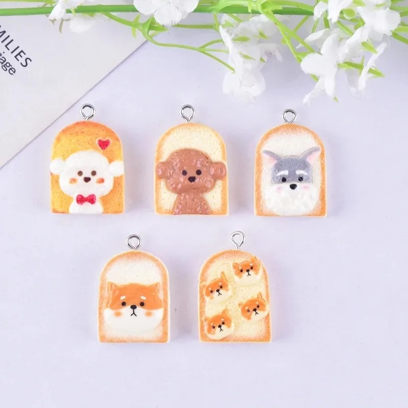 10Pcs Cute Toast Dog Resin Pen - Resin Crafts Diy recension och pris