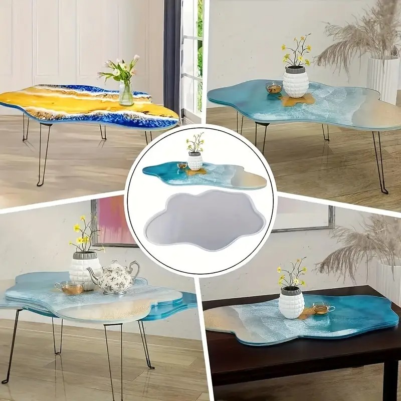 Large 61cm Irregular tray epox - Resin Ocean Wave Mold recension och pris