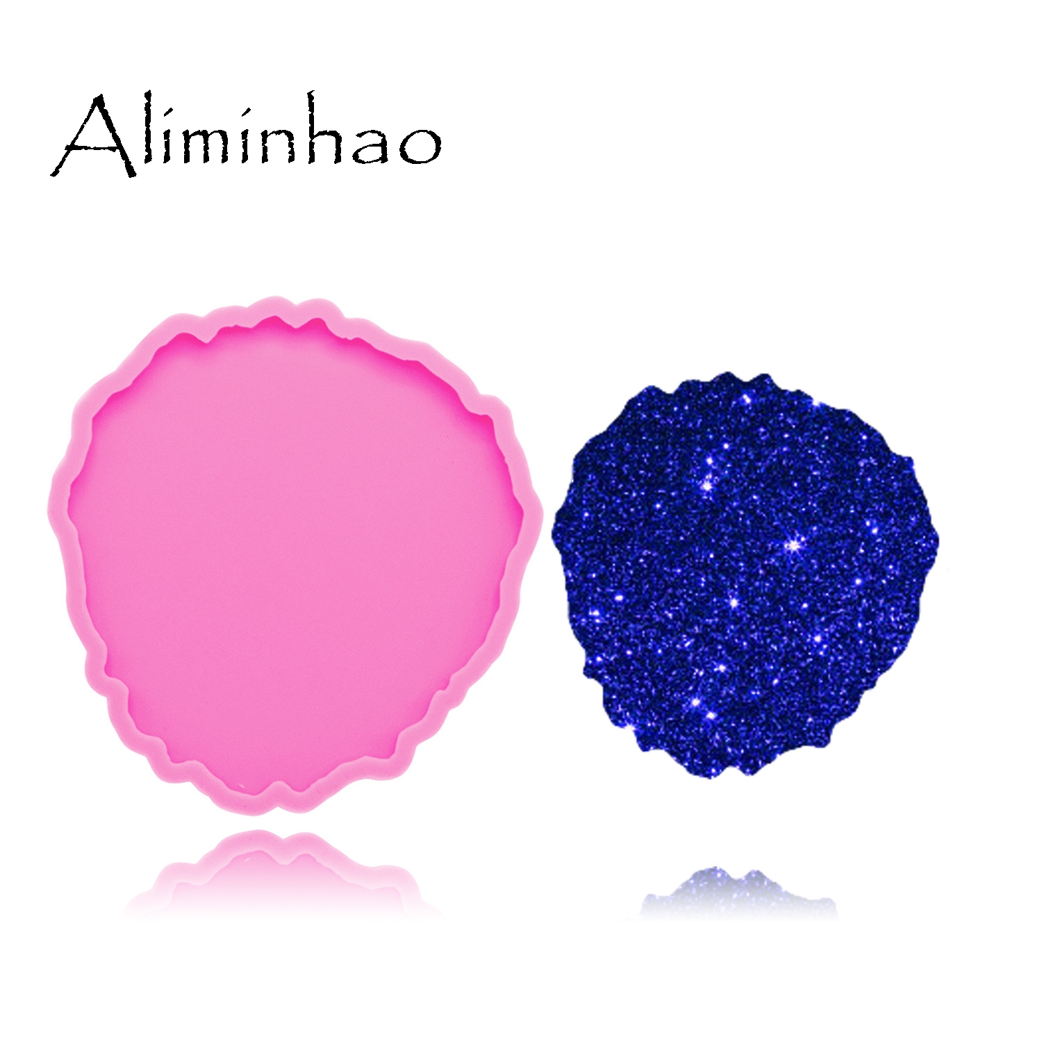 DY0278 Shiny High quality roun - Geode Mold Silicone recension och pris