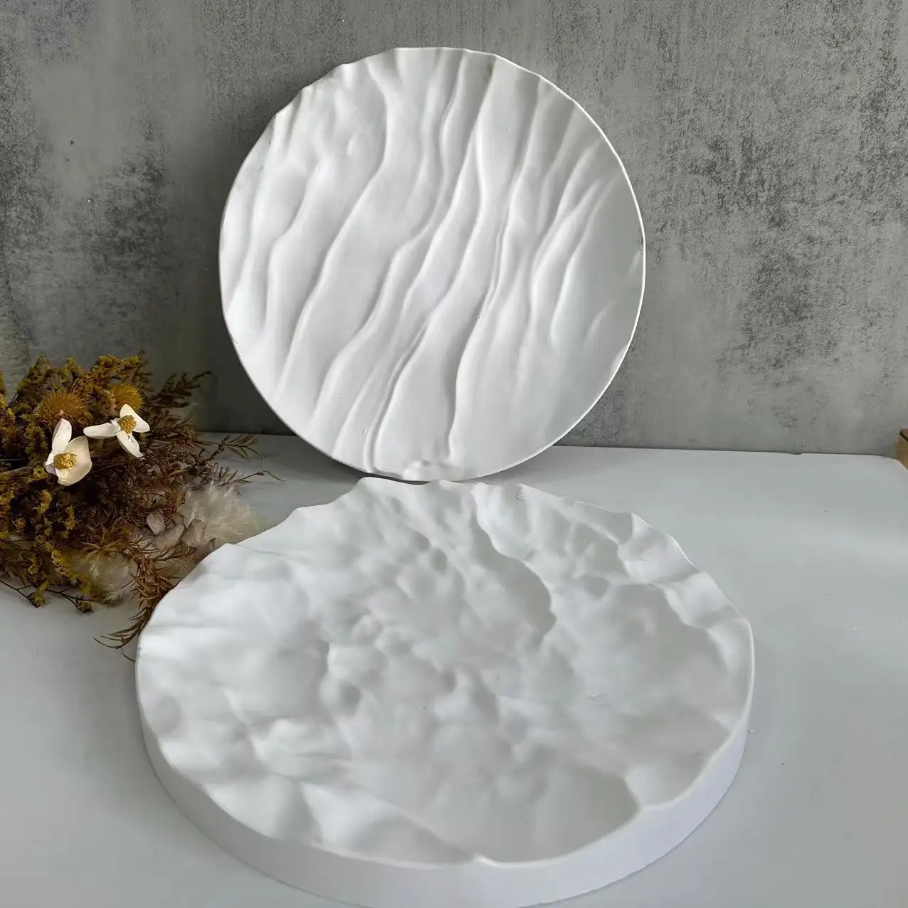 Irregular Ocean Waves Large Ro - Coaster Mold Round recension och pris