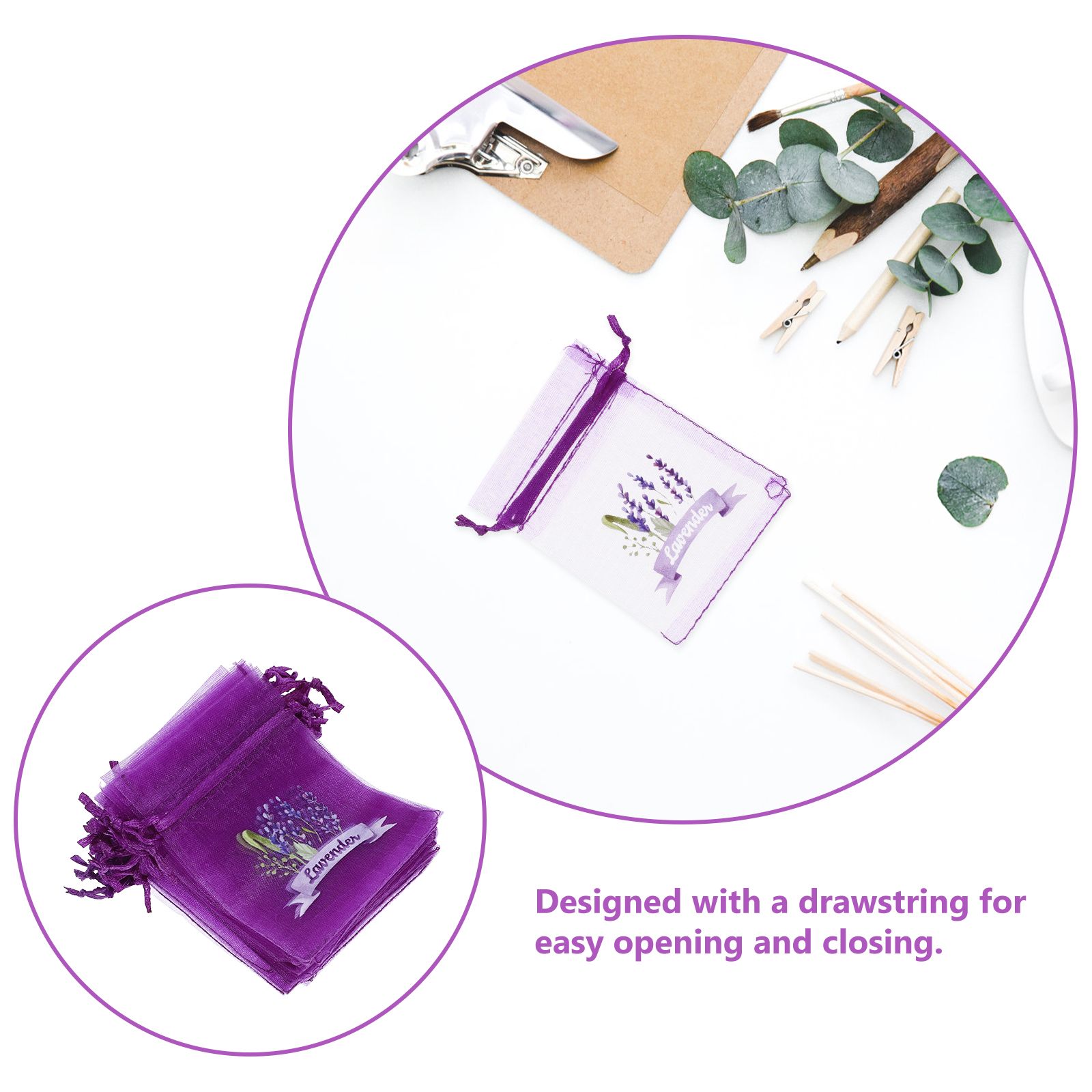 20 Pcs Empty Lavender Sachets  - Dried Flower Bulk recension och pris