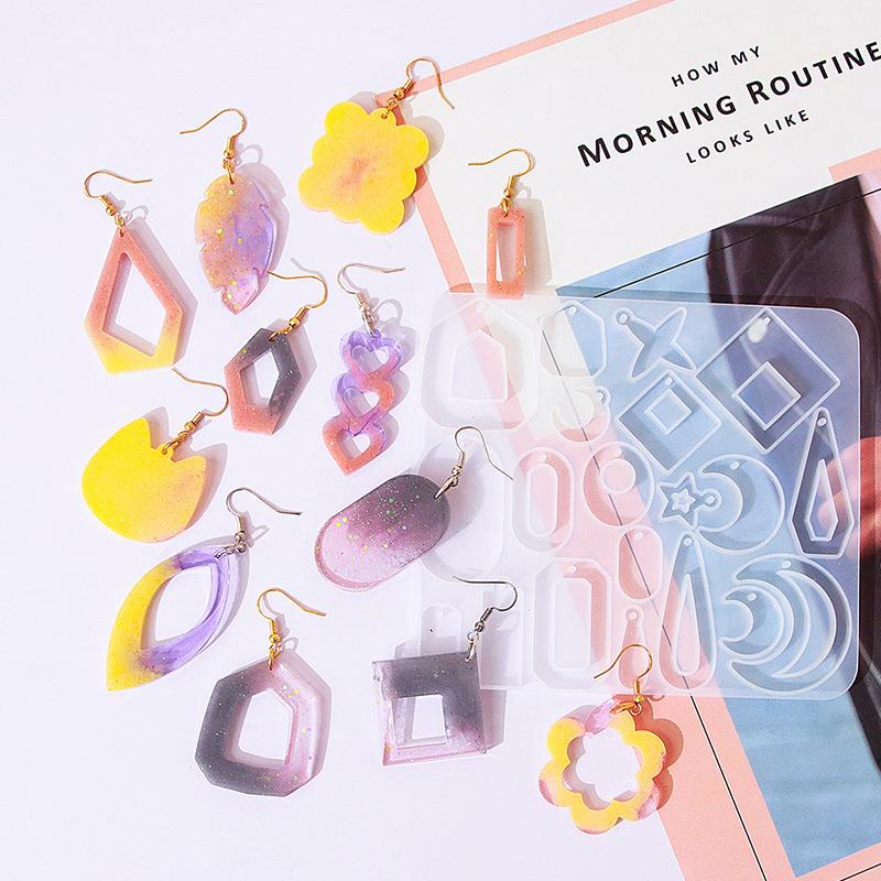 Geometry Earring Pendant Silic - Resin Ocean Wave Mold recension och pris