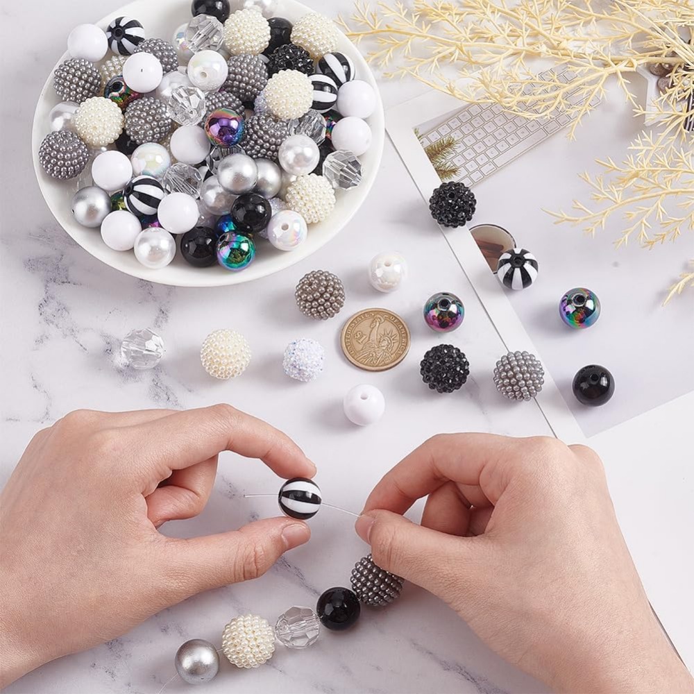 106pcs Chunky Beads 12 Styles  - Crafting Resin recension och pris