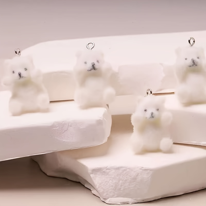 6Pcs Polar Bear Resin Charms C - Resin Crafts Diy recension och pris