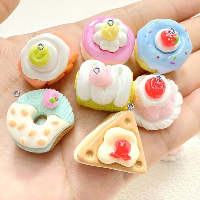10Pcs Mini Simulated Cute Cake - Resin Crafts Diy recension och pris