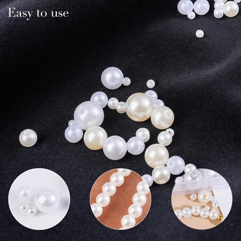 800pcs Artificial Faux Pearl R - Crafting Resin recension och pris
