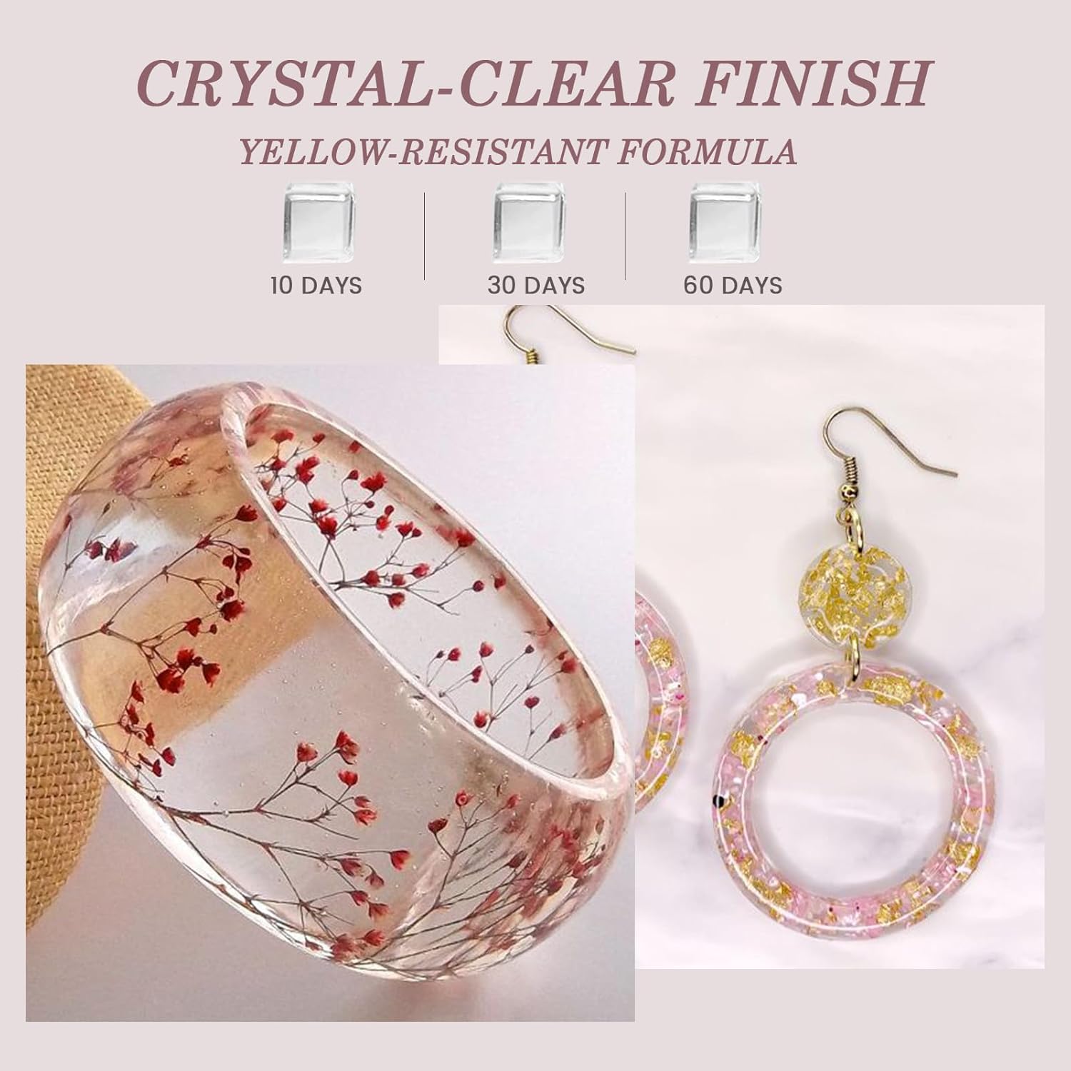 Crystal Clear&Low Odor,UV Ligh - Epoxy Uv Resin Kit recension och pris