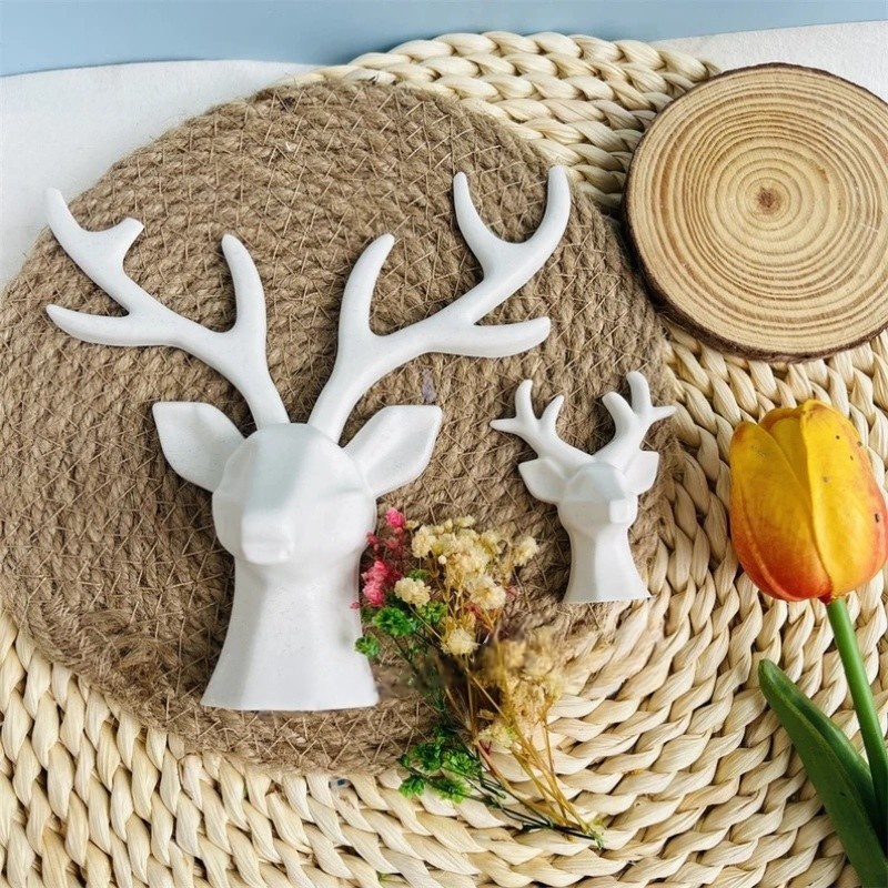 2 Pieces of Deer Antlers Ornam - Resin Craft Ideas recension och pris