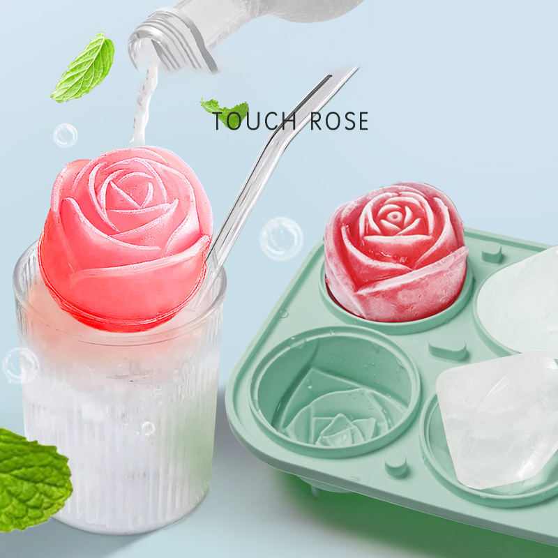 3D Rose Diamond Round Ice Cube - Coaster Mold Round recension och pris