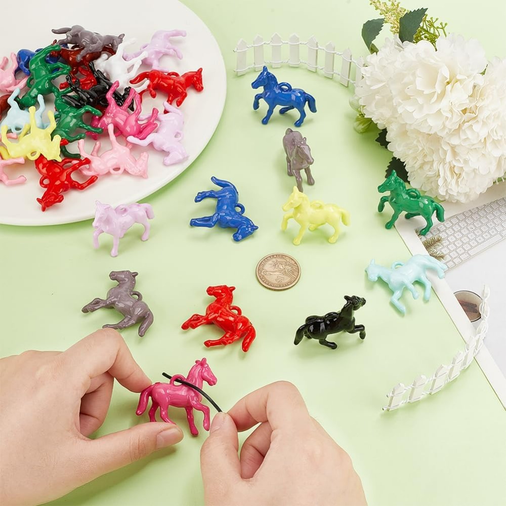 48pcs Opaque Acrylic Pendants  - Crafting Resin recension och pris