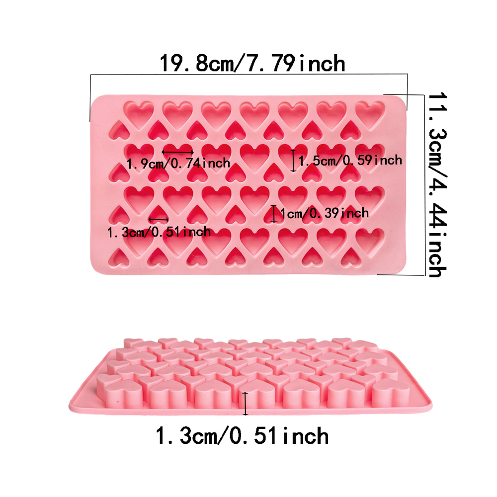 56 cavity size heart-shaped ch - Silicone Mold Tray recension och pris