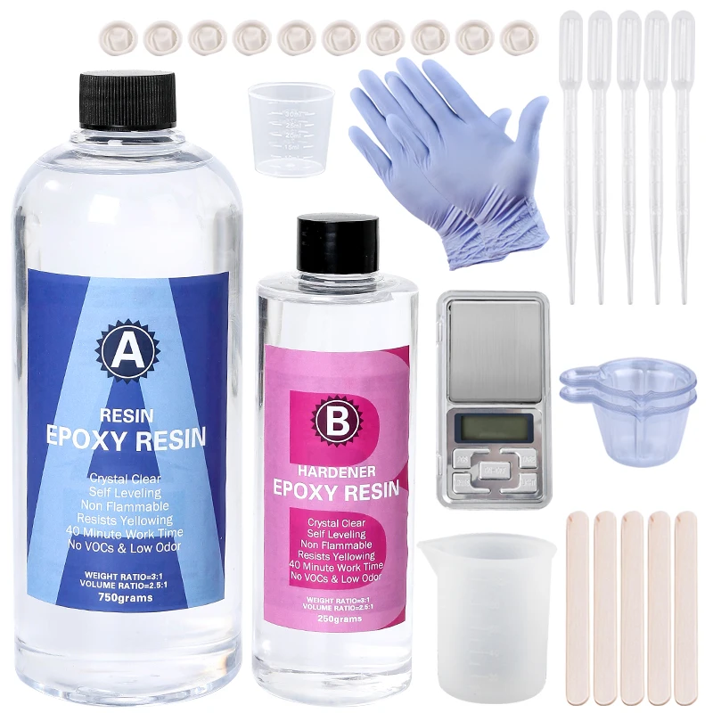Epoxy Resin Kit Crystal Clear  - Mixing Cup Silicone recension och pris