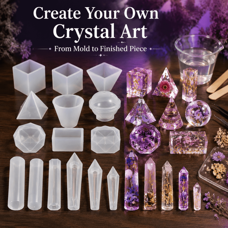 15pcs Crystal Resin Silicone M - Resin Jewelry Kit recension och pris