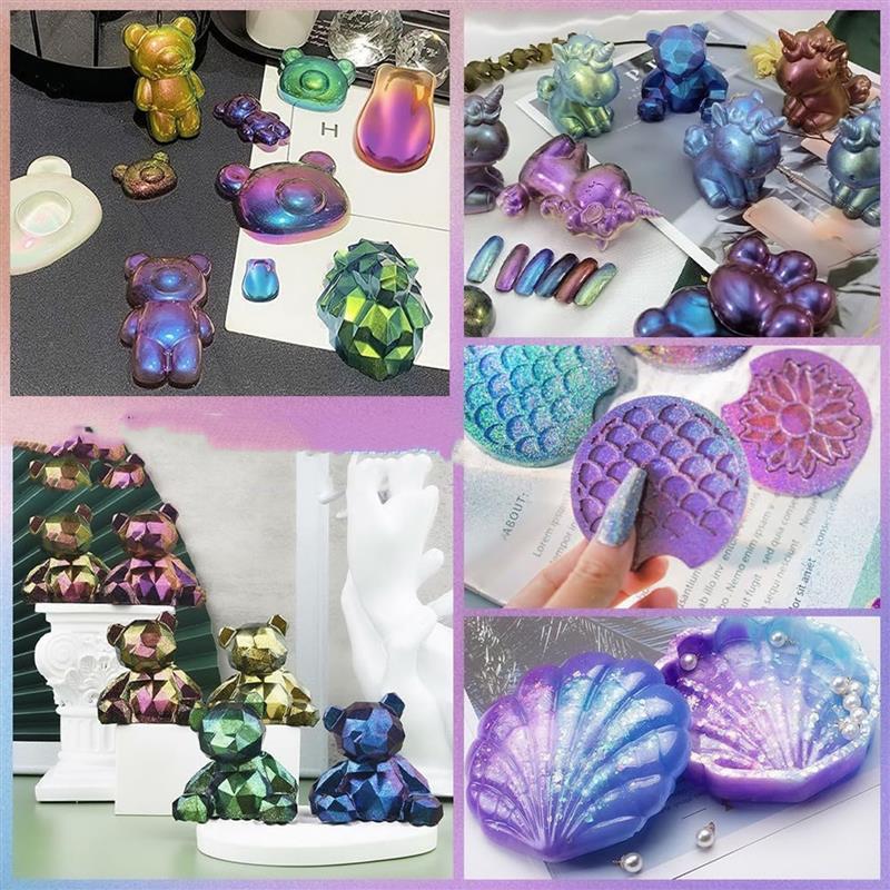 3g Mirror Chameleons Resin Pig - Resin Pigment Set recension och pris