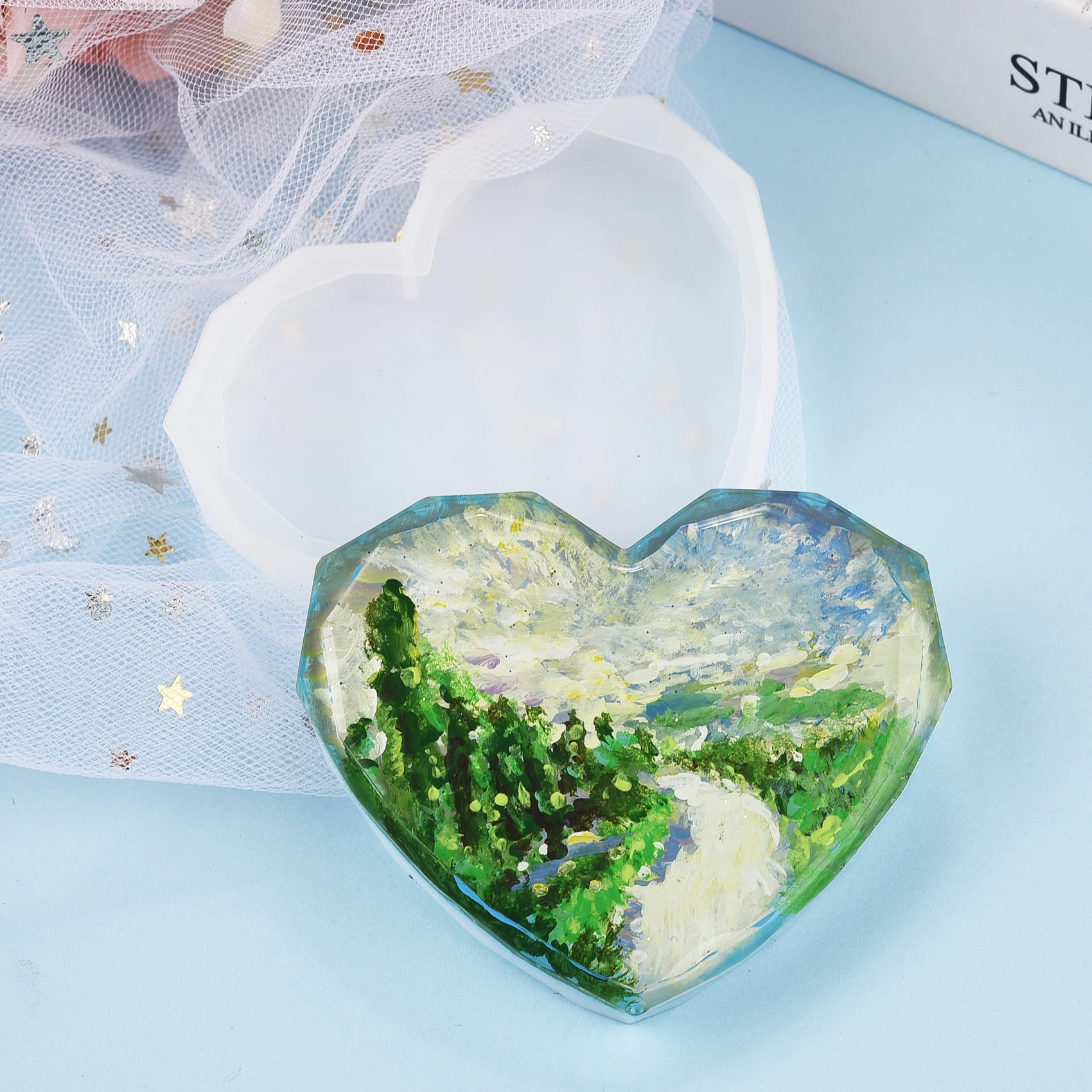 Resin Coaster Silicone Mold Ca - Coaster Mold Round recension och pris