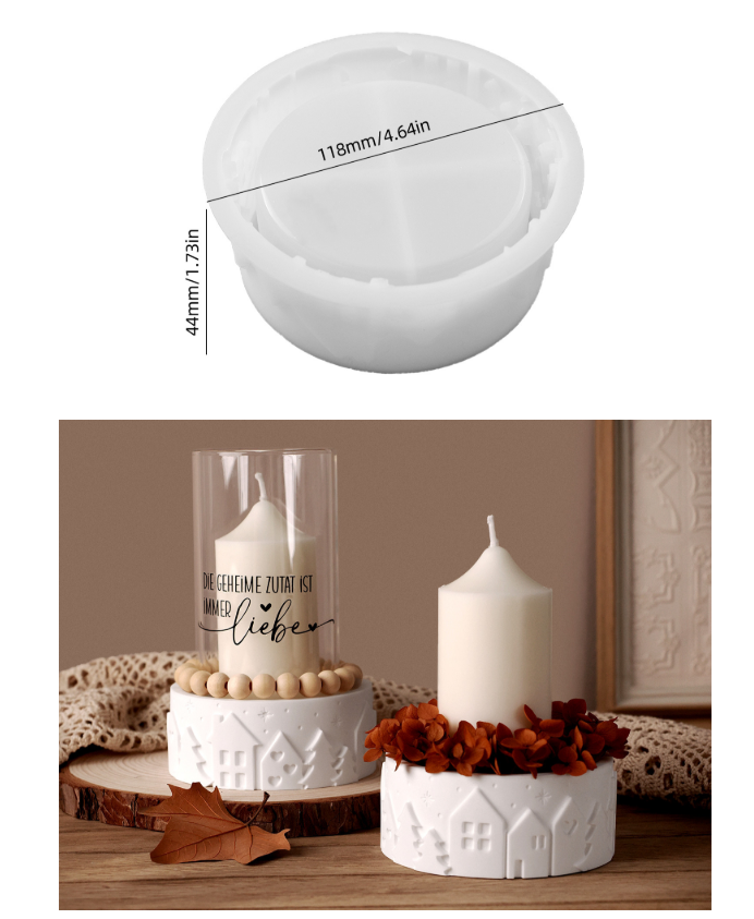 Relief House Bowl Silicone Mol - Coaster Mold Round recension och pris