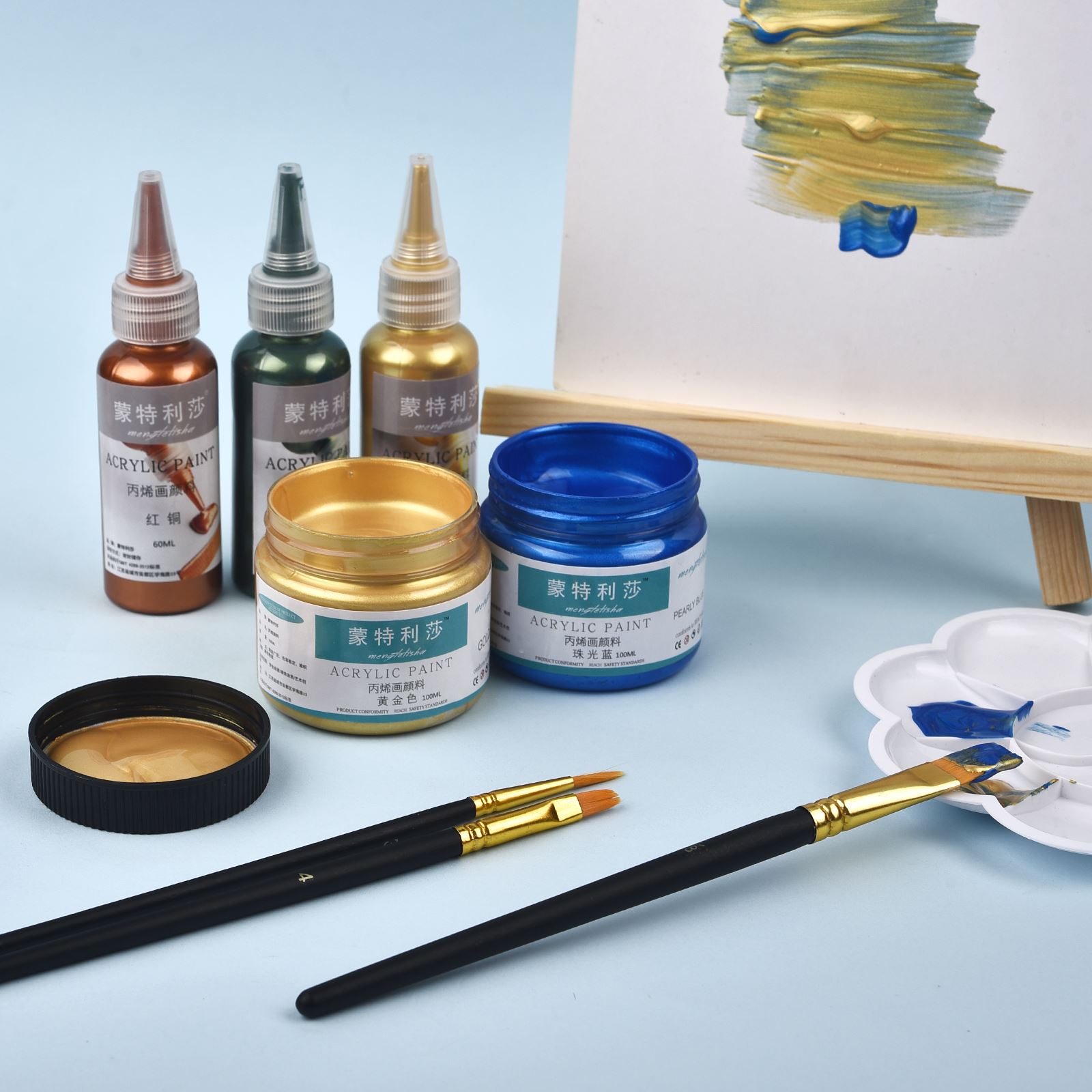 7 Colors 60ml/Bottle Metallic  - Resin Pigment Set recension och pris