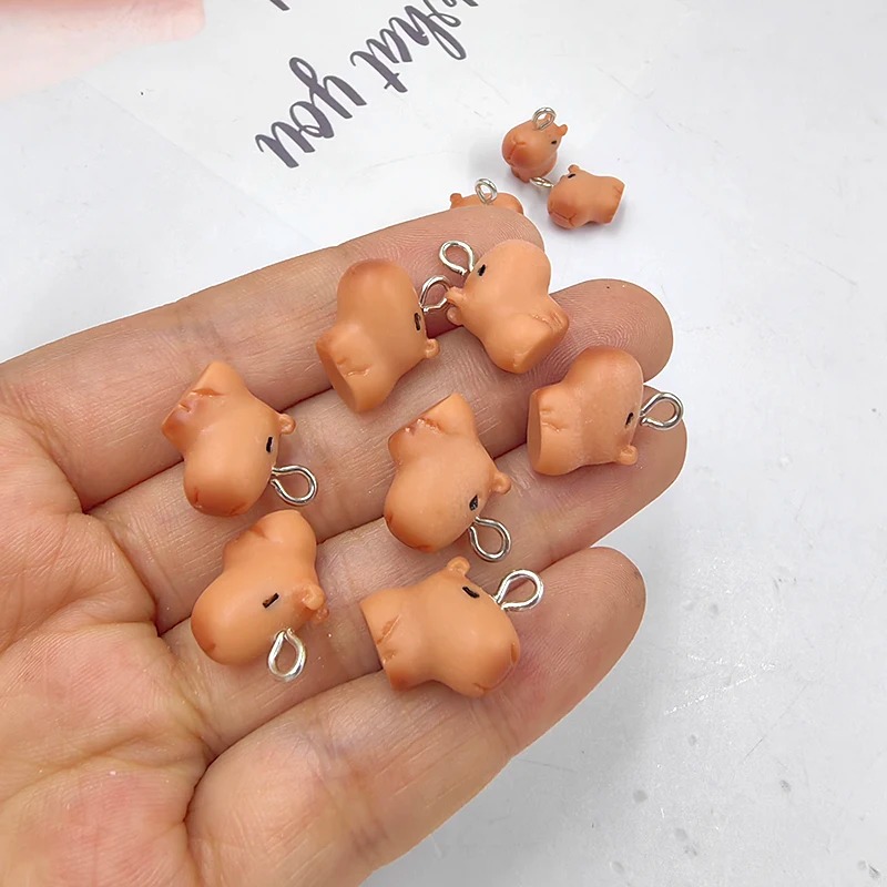 10pcs Cute Small Capybara Char - Resin Crafts Diy recension och pris