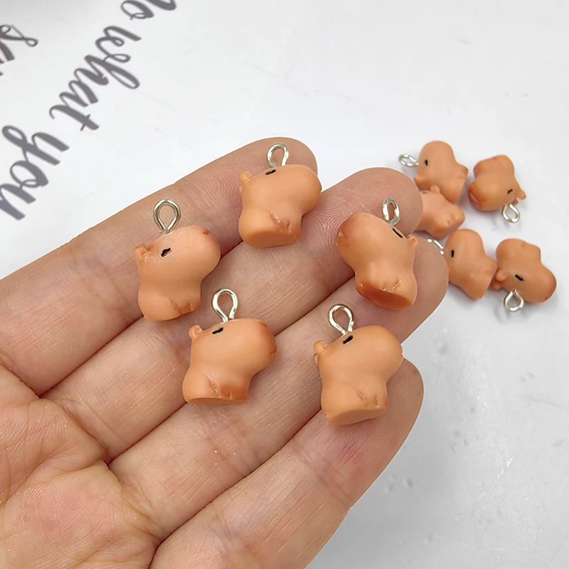 10pcs Cute Small Capybara Char - Resin Crafts Diy recension och pris